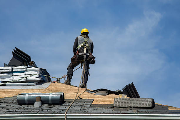 Professional Flat Roof Repair technician working in Ogden, NC